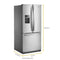 Whirlpool WRF560SEHZ French Door Refrigerators Fingerprint Resistant Stainless Steel – Product Image
