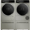 Bosch WGB246AXUC and Bosch WTZPW2XD 24 Inch Dryer Platform 24 Inch Smart Front Load Washer & Bosch WQB245AXUC 24 Inch Compact Heat Pump Dryer with Bosch WMZPW2XW Pedestal