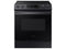 SAMSUNG NE63B8211SG Slide-In Ranges Black Stainless Steel Front View