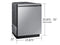 Samsung DW80B7070US Built-In Dishwashers Fingerprint Resistant Stainless Steel – Official Product Photo