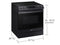SAMSUNG NE63B8611SG Slide-In Ranges Fingerprint Resistant Black Stainless Steel – Appliance Image