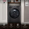 LG WM6998HBA Combination Washer & Dryers Black Steel – Catalog Photo