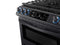 SAMSUNG NX60T8751SG Slide-In Ranges Fingerprint Resistant Black Stainless Steel – Detail Close-up