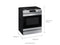 SAMSUNG NX60T8511SS Slide-In Ranges Fingerprint Resistant Stainless Steel – Appliance Image