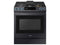 SAMSUNG NX60T8711SG Slide-In Ranges Fingerprint Resistant Black Stainless Steel Front View
