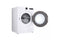 LG DLHC5502W Front Load Dryers White – Angle View