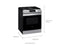 SAMSUNG NX60T8311SS Slide-In Ranges Fingerprint Resistant Stainless Steel – Appliance Image