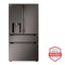 LG LF29H8330D French Door Refrigerators Black Stainless Steel Front View