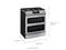 SAMSUNG NY63T8751SS Slide-In Ranges Fingerprint Resistant Stainless Steel – Official Product Photo