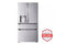LG LF29H8330S French Door Refrigerators Print Proof Stainless Steel – Detail Close-up