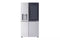 LG LRSOS2706S Side By Side Refrigerators Print Proof Stainless Steel Front View