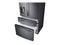 SAMSUNG RF24R7201SG French Door Refrigerators Fingerprint Resistant Black Stainless Steel – Studio Shot