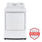 LG DLG7001W Top Load Dryers White Front View