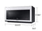 SAMSUNG ME21B706B12 Over The Range Microwaves White Glass – Appliance Image