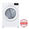 LG DLE3470W Front Load Dryers White Front View