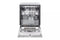 LG LDP6810SS Built-In Dishwashers Print Proof Stainless Steel – Angle View