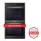 LG WDEP9423D Double Wall Ovens Black Stainless Steel Front View