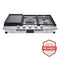 LG CBGJ3627S Gas Cooktops Stainless Steel Front View