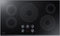 SAMSUNG NZ36K6430RG 36 Inch Smart Electric Cooktop In Black Stainless Steel