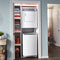 Whirlpool WTW2000HW 21 Inch Compact Top Load Washer & Whirlpool LDR3822PQ 24 Inch Electric Dryer with Whirlpool 49971 Optional Stack Stand Kit