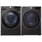 LG WM4000HBA 27 Inch Smart Front Load Washer & LG DLHC4002B 27 Inch Mega Capacity Smart Electric Dryer
