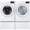 LG WM3470CW and LG WD300CW 27 Inch SideKick™ Pedestal Washer 27 Inch Front Load Washer & LG DLG3471W 27 Inch Gas Dryer with LG WDP6W 27 Inch Pedestal Storage Drawer: White