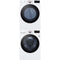 LG WM4000HWA 27 Inch Smart Front Load Washer & LG DLEX4000W 27 Inch Electric Smart Dryer with LG KSTK4 Stacking Kit for 27 Inch Front Load Laundry