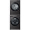 LG WM6700HBA 27 Inch Smart Front Load Washer & LG DLGX6701B 27 Inch Smart Gas Dryer with LG KSTK4 Stacking Kit for 27 Inch Front Load Laundry