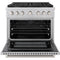 ZLINE KITCHEN AND BATH SGR36 ZLINE 36 in. 5.2 cu. ft. Paramount Gas Range with 6 Burner Cooktop and Convection Gas Oven in Stainless Steel (SGR36)