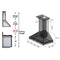 ZLINE 30 in. Wooden Wall Mount Range Hood in Gray  Includes  Motor