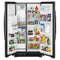 AMANA ASI2175GRB 33-inch Side-by-Side Refrigerator with Dual Pad External Ice and Water Dispenser - Black