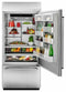 KITCHENAID KBBR306ESS 20.9 Cu. Ft. 36" Width Built-In Stainless Bottom Mount Refrigerator with Platinum Interior Design - Stainless Steel