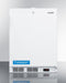 SUMMIT ACF48W Built-in Undercounter Frost-free All-freezer for General Purpose Use, With White Exterior, Digital Thermostat, and Lock