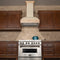 ZLINE 36 in. Unfinished Wooden Wall Mount Range Hood  Includes  Motor