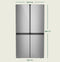 CAFE CAE28DM5TS5 Café™ ENERGY STAR® 28.3 Cu. Ft. Smart Quad-Door Refrigerator in Platinum Glass with Dual-Dispense AutoFill Pitcher