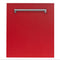 ZLINE KITCHEN AND BATH DPRM24 ZLINE 24" Dishwasher Panel with Traditional Handle [Color: Red Matte]