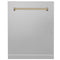 ZLINE KITCHEN AND BATH DPMTZWM24CB ZLINE 24" Autograph Edition Monument Dishwasher Panel in White Matte (DPMTZ-WM-24)