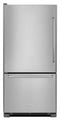 KITCHENAID KRBL109ESS 19 cu. ft. 30-Inch Width Full Depth Non Dispense Bottom Mount Refrigerator - Stainless Steel