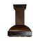 ZLINE 36 in. Wooden Wall Mount Range Hood in Antigua and Walnut  Includes  Remote Motor