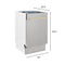 ZLINE KITCHEN AND BATH DWVZ30418G ZLINE Autograph Edition 18' Compact 3rd Rack Top Control Dishwasher in Stainless Steel with Accent Handle, 51dBa (DWVZ-304-18) [Color: Gold]