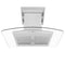 ZLINE 36 in. Island Mount Range Hood in Stainless Steel with Builtin CrownSound‚Ñ¢ Bluetooth Speakers GL5iCRNBT36