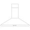 GE APPLIANCES JVW5361FJDS GE® 36" Wall-Mount Pyramid Chimney Hood