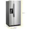 WHIRLPOOL WRS315SDHM 36-inch Wide Side-by-Side Refrigerator - 24 cu. ft.