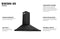 ZLINE 24 in. Wall Mount Range Hood in Black Stainless Steel BSKBN24