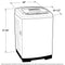 GE APPLIANCES GNW128SSMWW GE® Space-Saving 2.8 cu. ft. Capacity Stationary Washer with Stainless Steel Basket