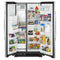 AMANA ASI2575GRS 36-inch Side-by-Side Refrigerator with Dual Pad External Ice and Water Dispenser - Black-on-Stainless