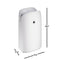 SHARP KCP70UW Sharp Plasmacluster Ion Air Purifier with True HEPA + Humidifier