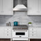 42" DuraSnow® Stainless Steel Range Hood with White Matte Shell 8654WM42