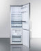 SUMMIT FFBF249SSBIIM 24" Wide Built-in Bottom Freezer Refrigerator With Icemaker