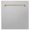 ZLINE KITCHEN AND BATH DPMTZWM24CB ZLINE 24" Autograph Edition Monument Dishwasher Panel in White Matte (DPMTZ-WM-24)